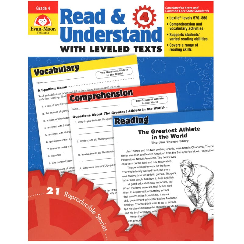 Read And Understand With Leveled Texts Gr 4 - Reading Skills - Evan-moor