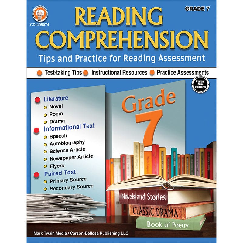 Reading Comprehension Grade 7 (Pack of 6) | ShelHealth