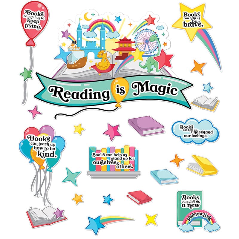 Reading Is Magic Bulletin Board Set (Pack of 3) - Language Arts - Carson Dellosa Education