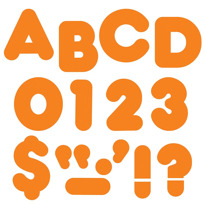 Ready Letters 4 Inch Casual Orange (Pack of 6) - Letters - Trend Enterprises Inc.