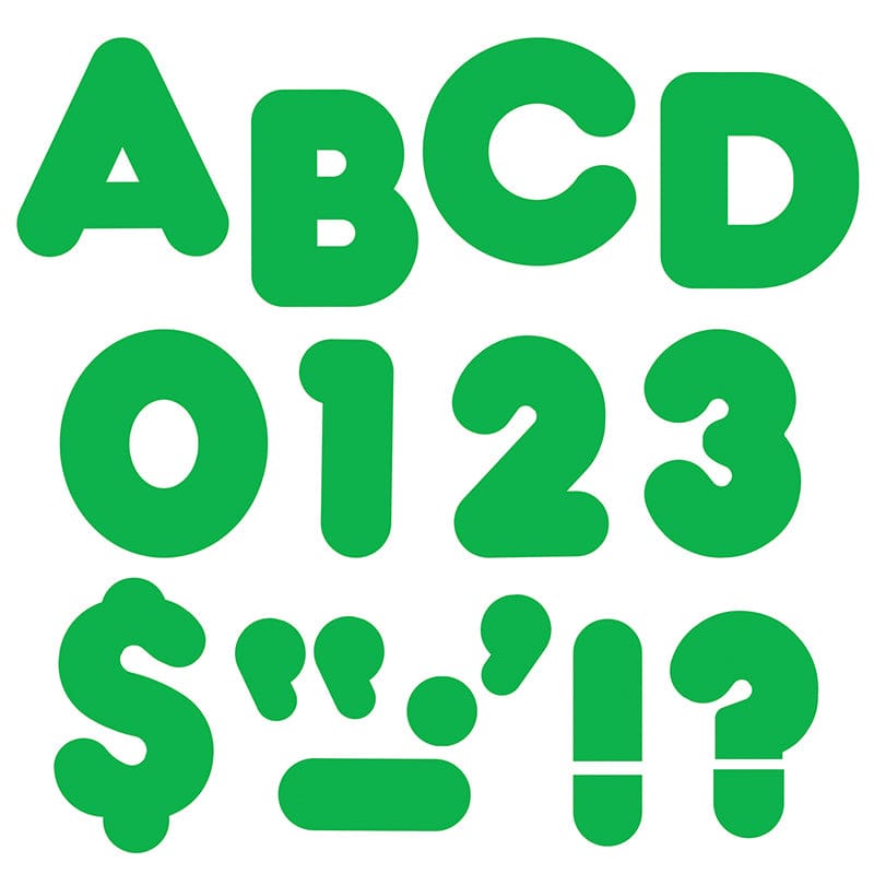 Ready Letters 4In Casual Green Spark (Pack of 6) - Letters - Trend Enterprises Inc.