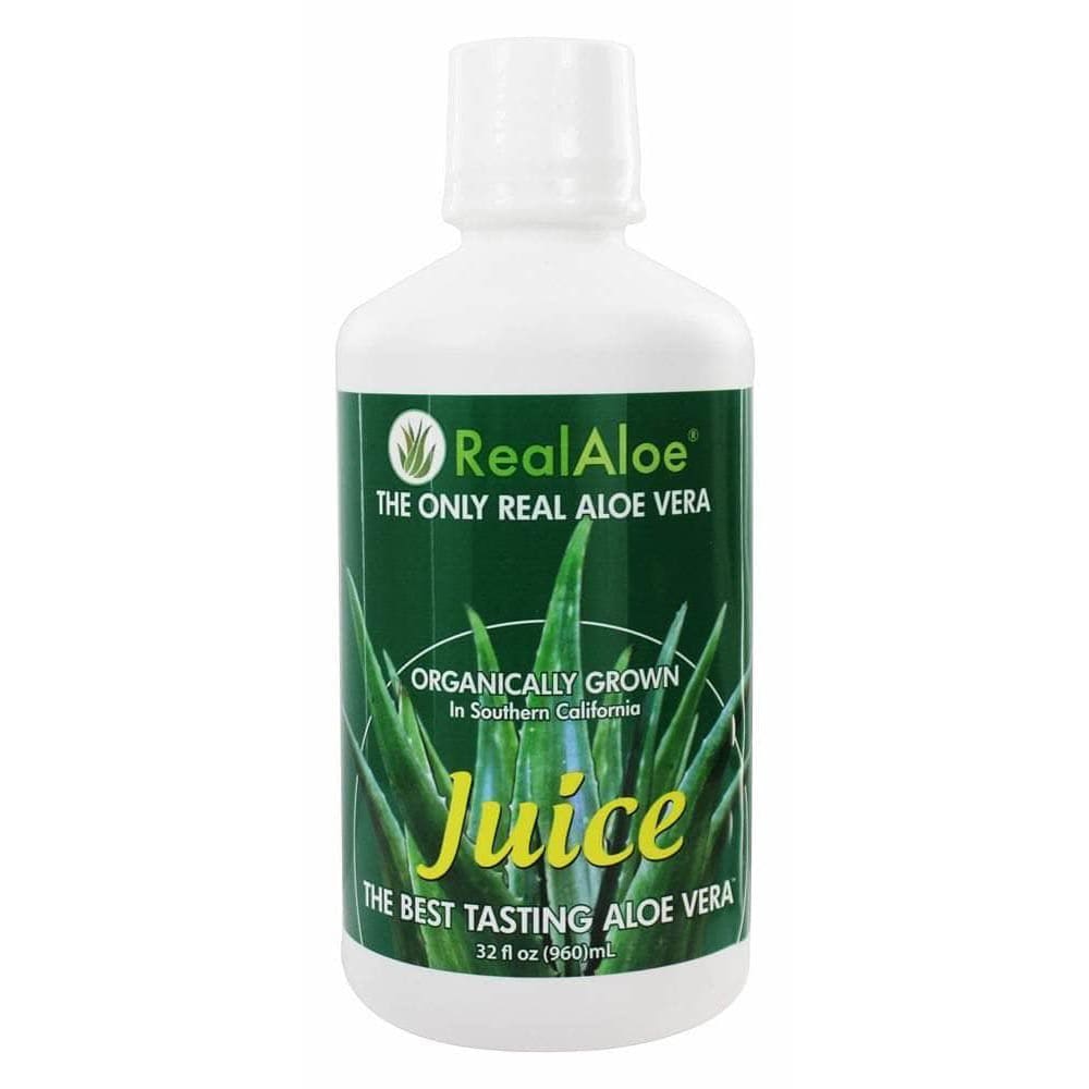 Real Aloe Real Aloe Aloe Vera Juice Organically Grown, 32 oz