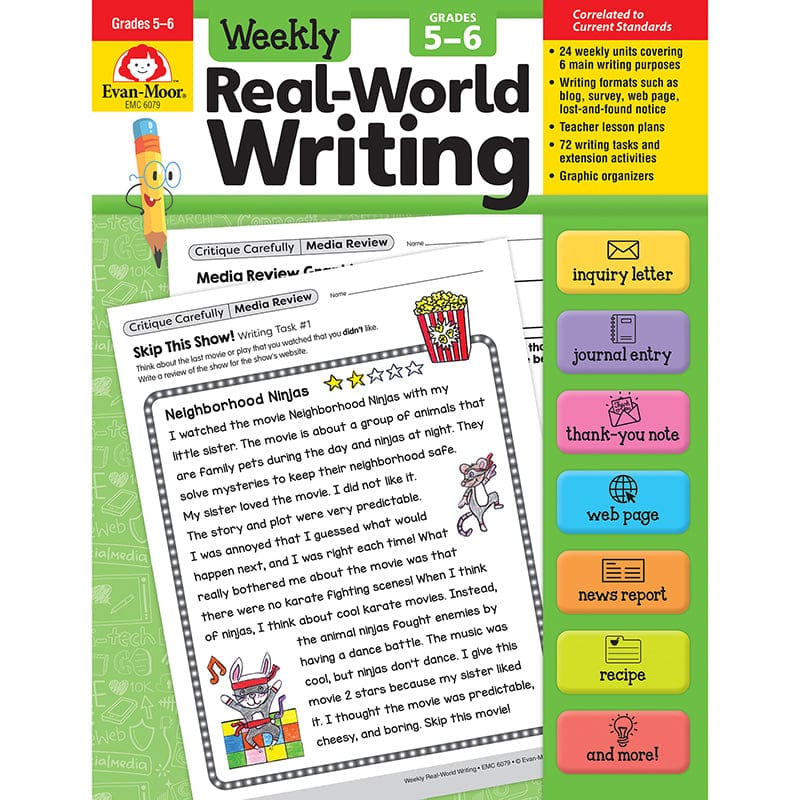 Real World Writing Grades 5-6 (Pack of 2) - Writing Skills - Evan-moor