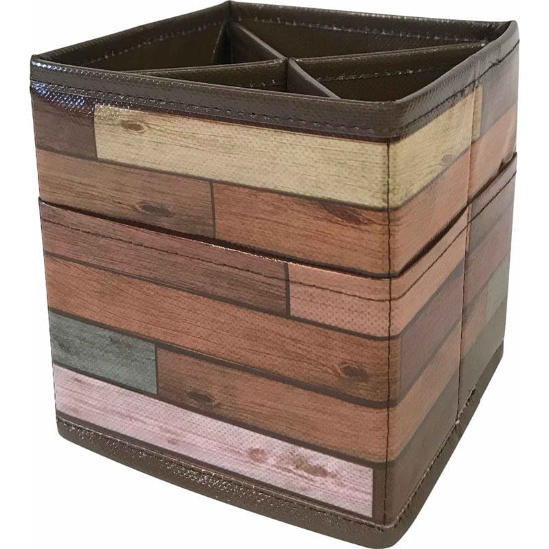 Reclaimed Wood Desktop Organizer (Pack of 8) - Storage Containers - Teacher Created Resources