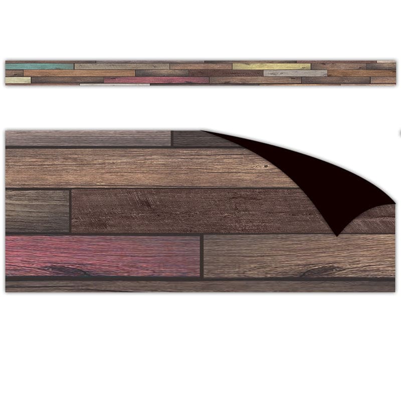 Reclaimed Wood Magnetic Border (Pack of 6) - Border/Trimmer - Teacher Created Resources