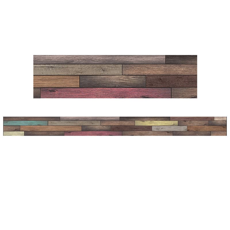 Reclaimed Wood Straight Border (Pack of 6) - Border/Trimmer - Teacher Created Resources