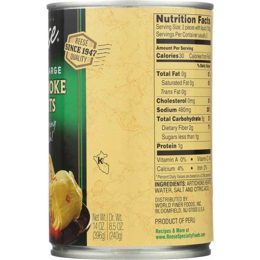 Reese Reese Artichoke Hearts Large Size, 14 oz