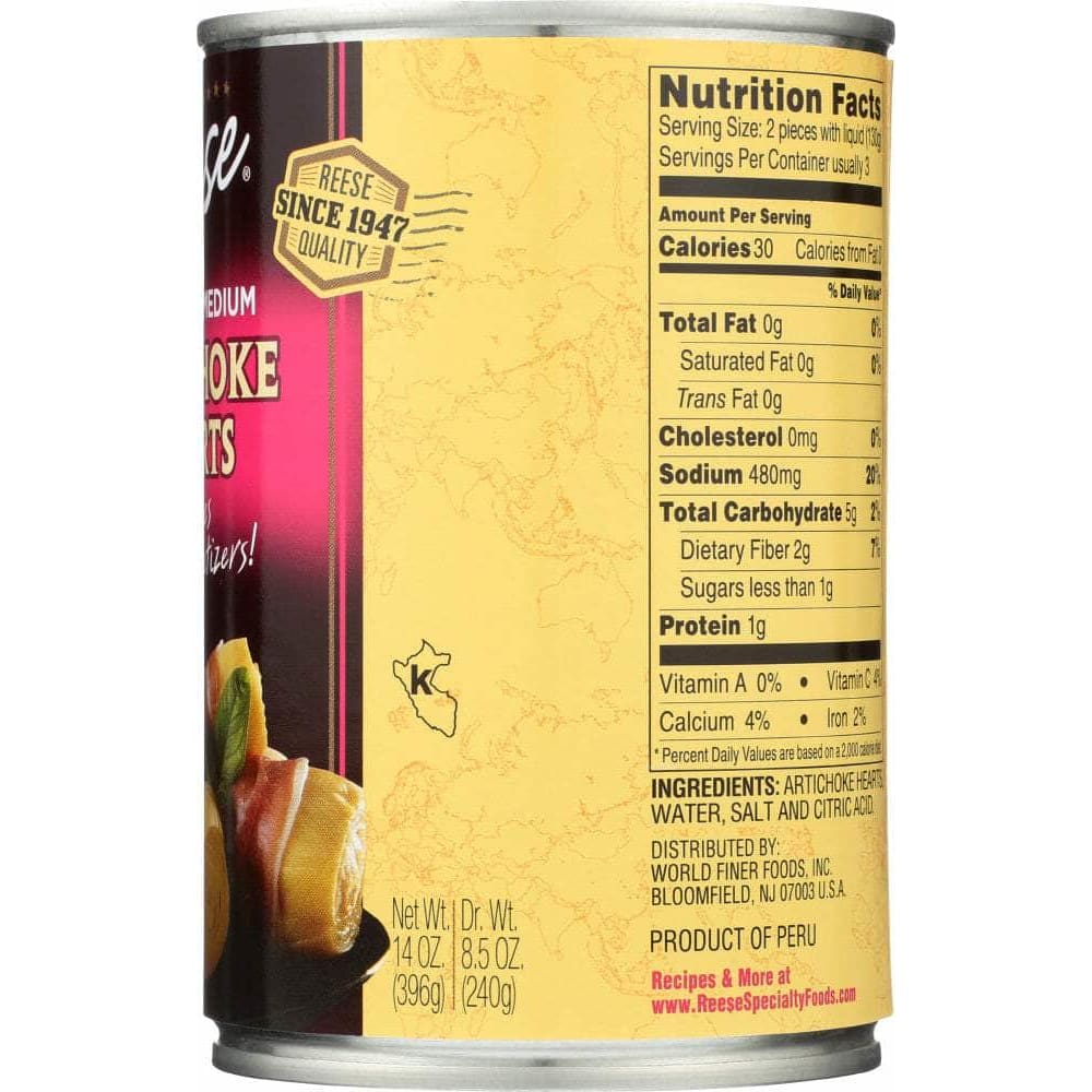 Reese Reese Artichoke Hearts Medium Size, 14 oz