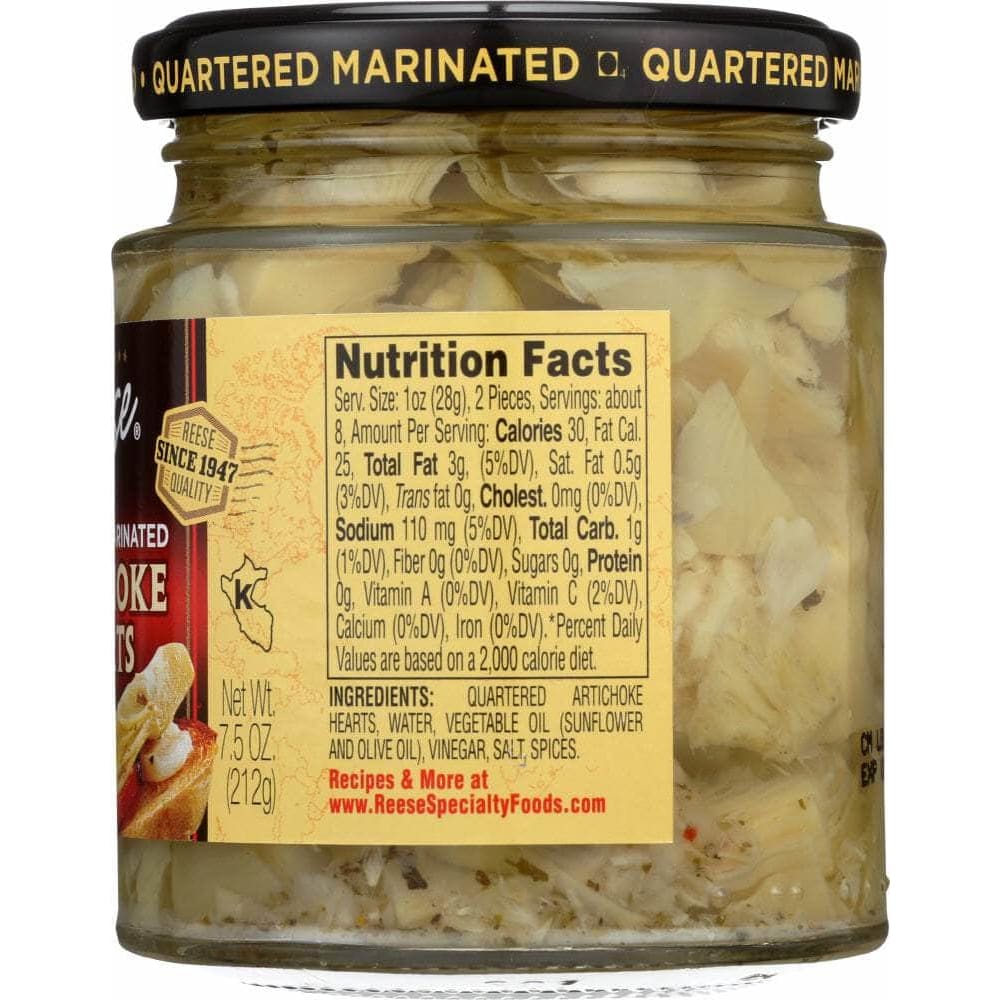 Reese Reese Marinated Artichokes Hearts, 7.5 oz