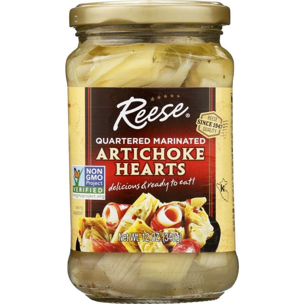 Reese Reese Quartered Marinated Artichoke Hearts, 12 Oz