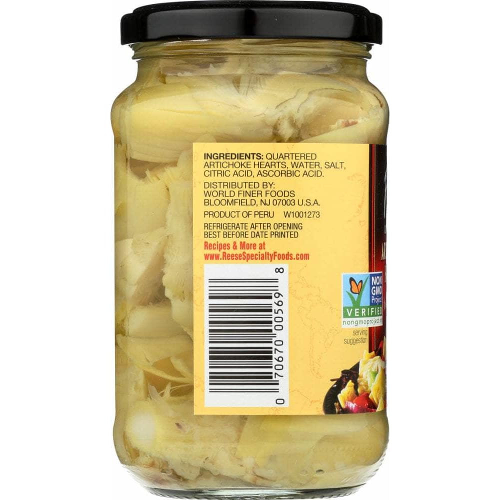 Reese Reese Quartered Marinated Artichoke Hearts, 12 oz