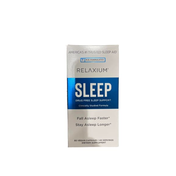 Relaxium Sleep Capsules, 80 Capsules | ShelHealth