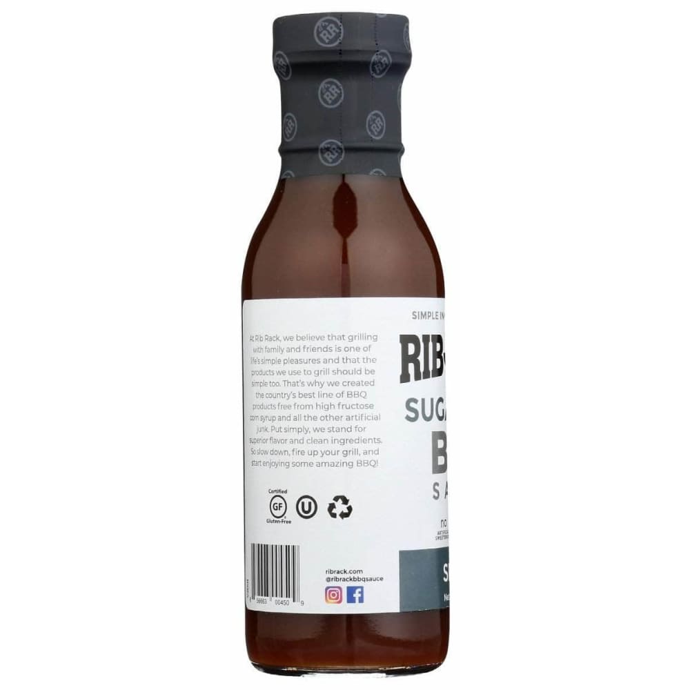 RIB RACK Rib Rack Sauce Bbq Smoky Sf, 11 Oz