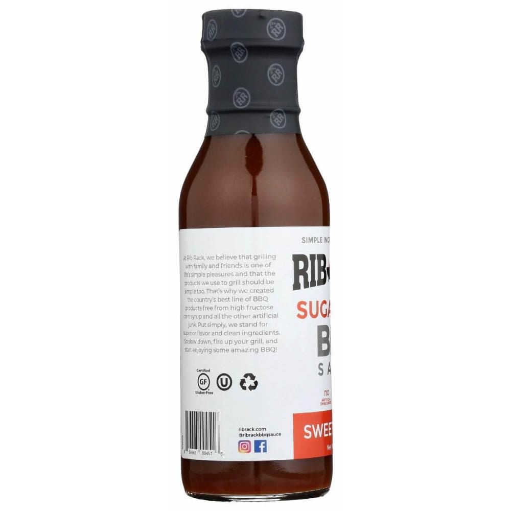 RIB RACK Rib Rack Sauce Bbq Sweet Spicy Sf, 11 Oz