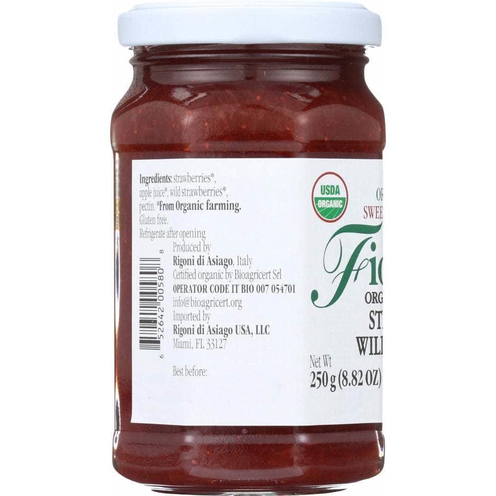 Rigoni Rigoni Fiordifrutta Organic Fruit Spread Strawberry, 8.82 oz