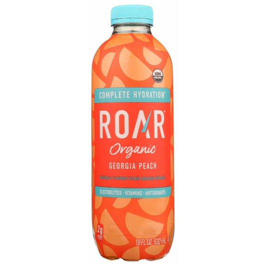 ROAR BEVERAGES ROAR BEVERAGES Bev Georgia Peach Org, 18 fo