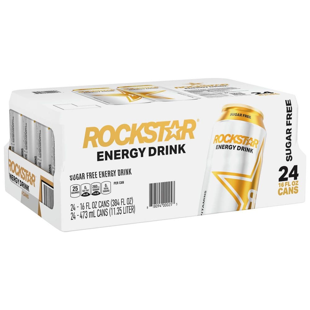 Rockstar Sugar Free Energy Drink (16 fl. oz. 24 pk.) - Energy Drinks - Rockstar