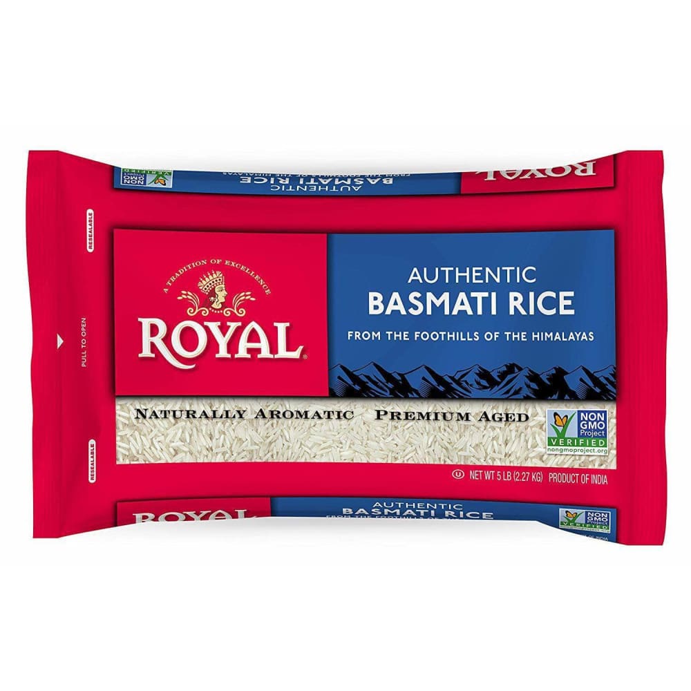 Royal Royal Basmati Rice Poly Pillow Pack, 5 lb