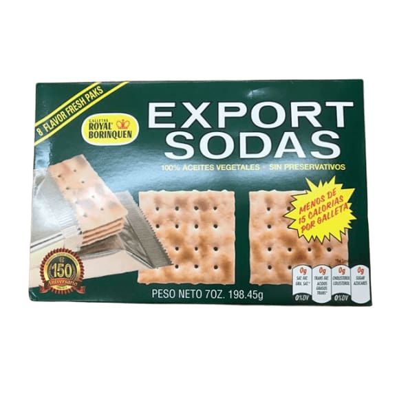 Royal Borinquen Export Sodas Crackers, 7 oz - ShelHealth.Com