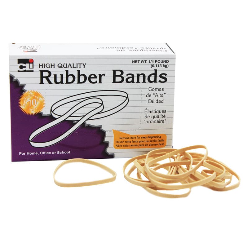 Rubber Bands 3 X 1/32 X 1/8 1/4 Lb Box (Pack of 12) - Mailroom - Charles Leonard