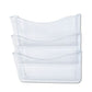 Rubbermaid Unbreakable Wall Files 3 Sections A4/letter Size 13.75 X 3.13 X 29.38 Clear - Office - Rubbermaid®