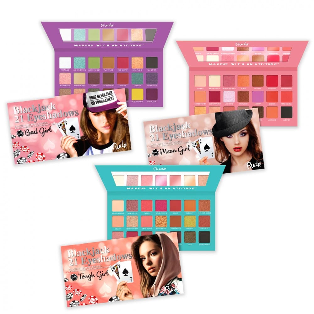 RUDE Blackjack 21 Eyeshadows (BUNDLE)