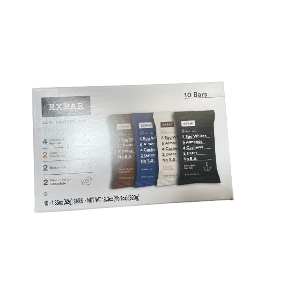 RXBAR RXBAR Protein Bar, Variety Pack, 10 Ct, 18.3 Oz, Box