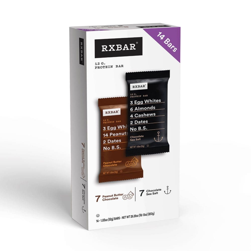 RXBAR Variety Pack (1.83 oz. 14 pk.) - Breakfast & Snack Bars - RXBAR Variety