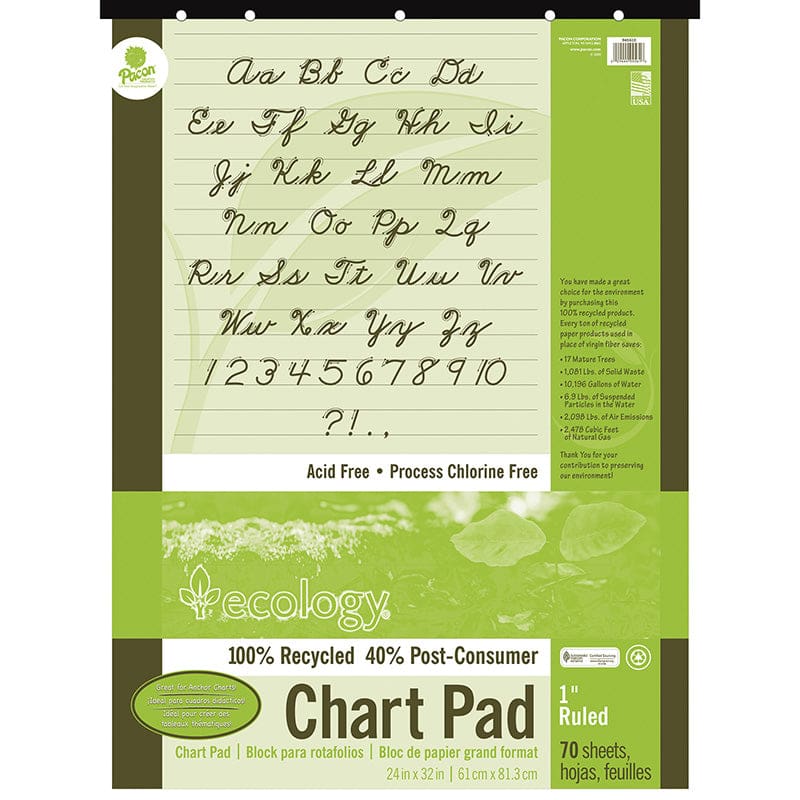 S A V E Chart Pad 1In Rule - Chart Tablets - Dixon Ticonderoga Co - Pacon