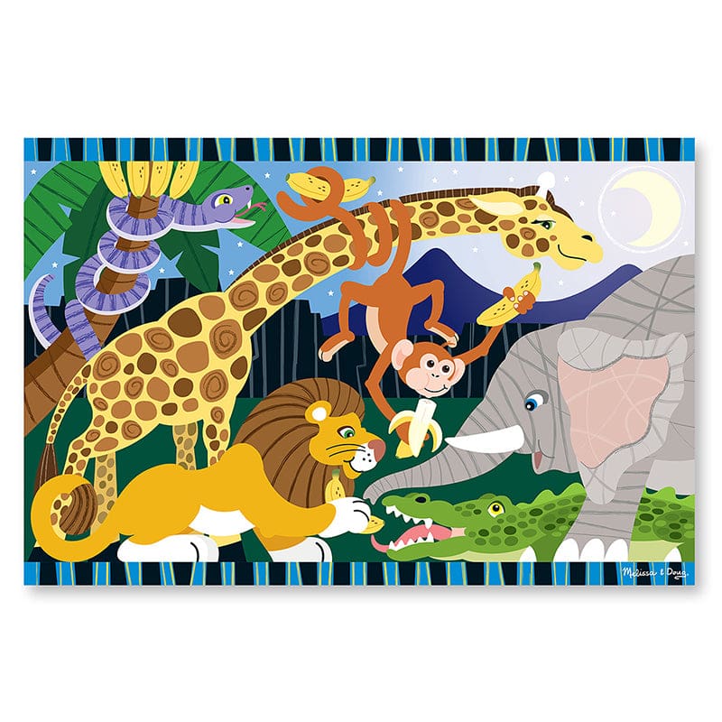 Safari Social Floor Puzzle (Pack of 2) - Floor Puzzles - Melissa & Doug