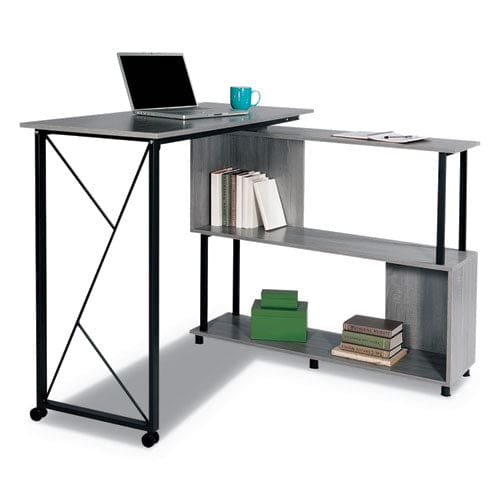 Safco Mood Standing Height Desk 53.25 X 21.75 X 42.25 Gray - Furniture - Safco®