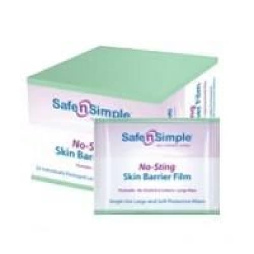 Safe N Simple Barrier Film No Sting Pk25 Pack of 25 (Pack of 3) - Ostomy >> Ostomy Accessories - Safe N Simple