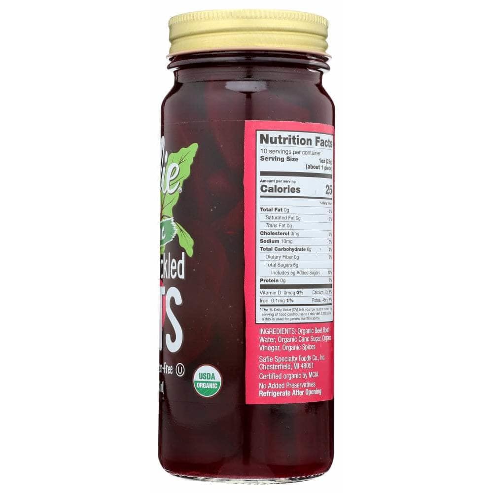 Safie Safie Beets Sweet Pickled Organic, 16 oz