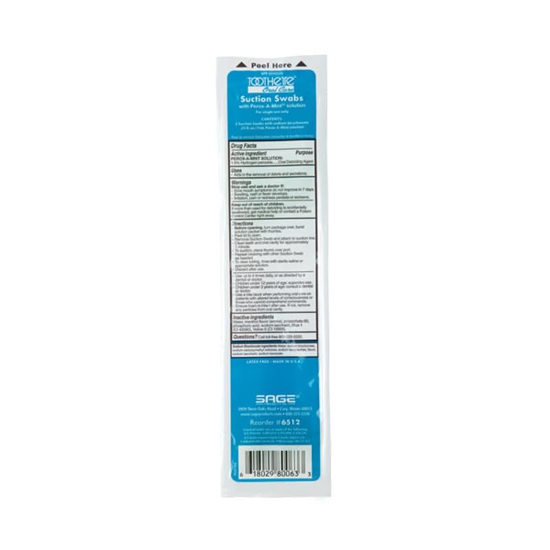 Sage Products Oral Suction Swab System Single Use (Pack of 4) - Personal Care >> Oral Care - Sage Products