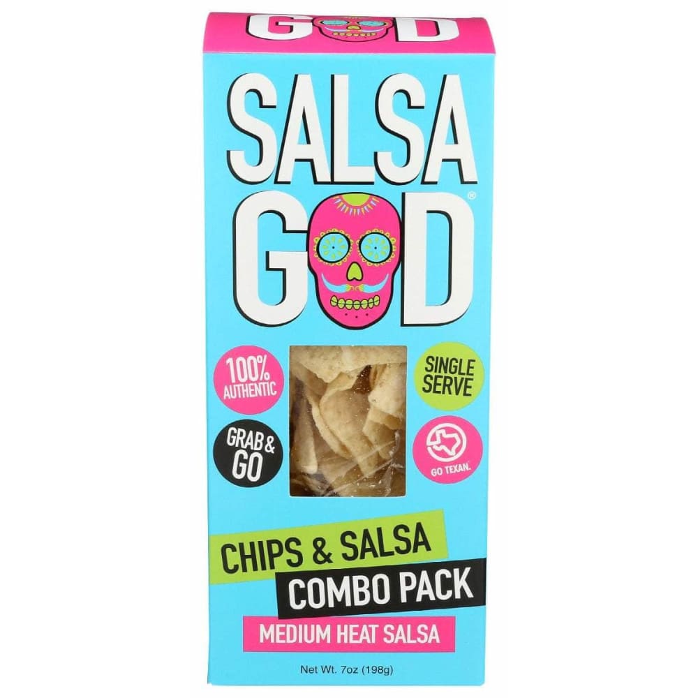 SALSA GOD SALSA GOD Chip And Salsa Combo Pack Medium Heat, 7 oz