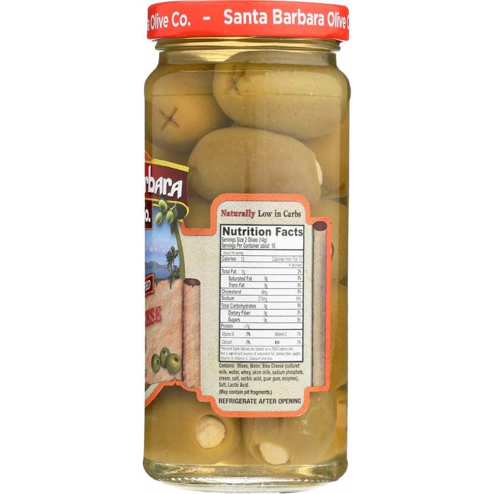 Santa Barbara Olive Co Santa Barbara Olive Bleu Cheese Stuffed Olives, 5 oz