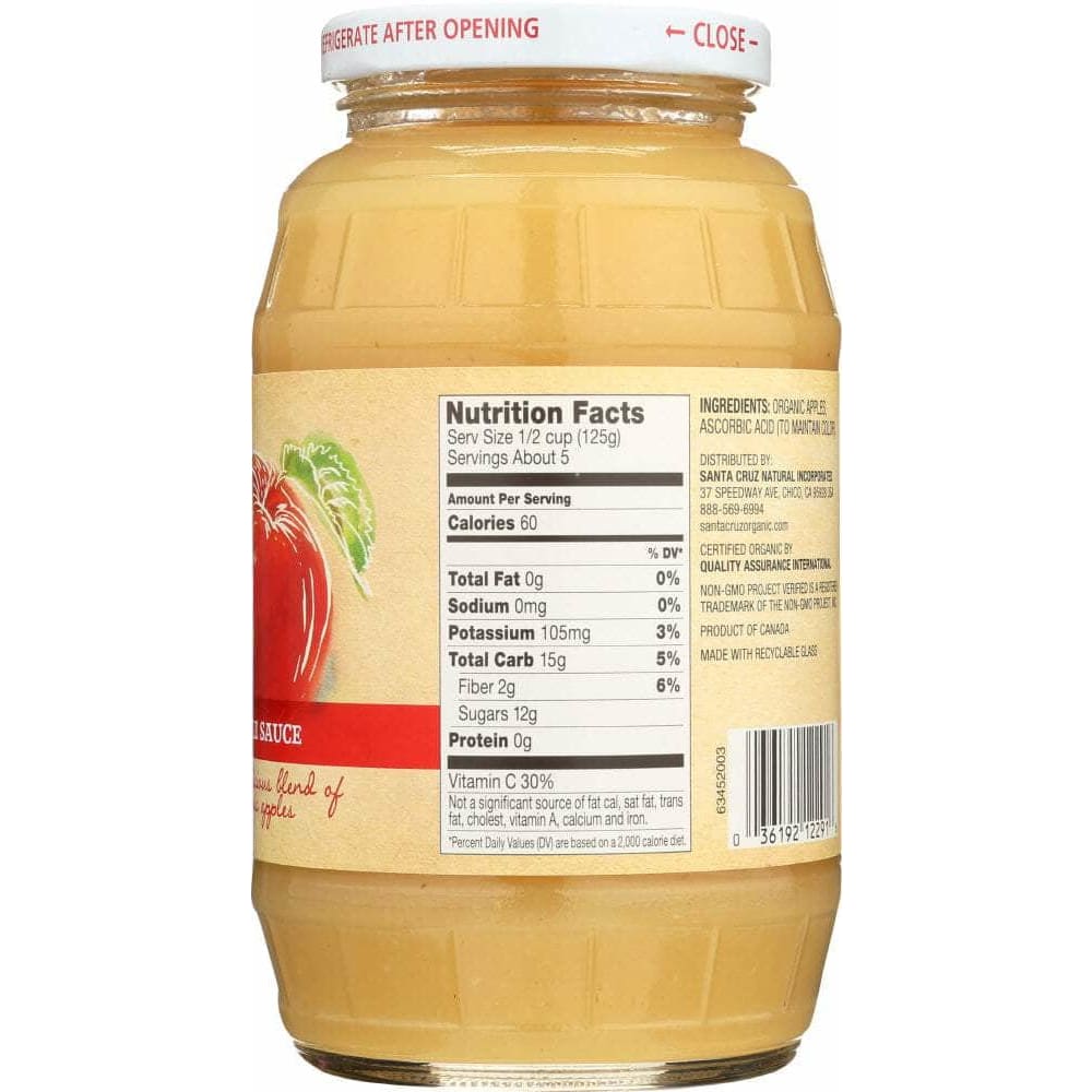 Santa Cruz Organic Santa Cruz Organic Apple Sauce, 23 Oz