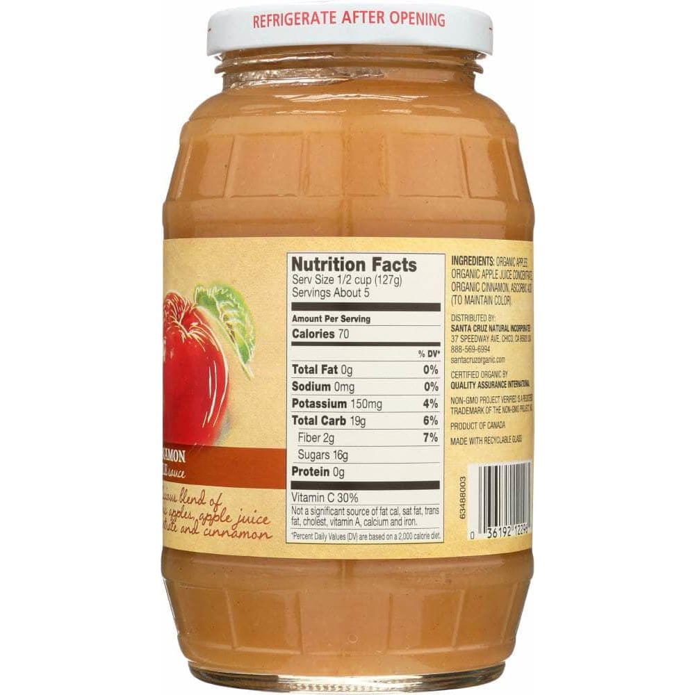 Santa Cruz Organic Santa Cruz Organic Cinnamon Apple Sauce, 23 Oz