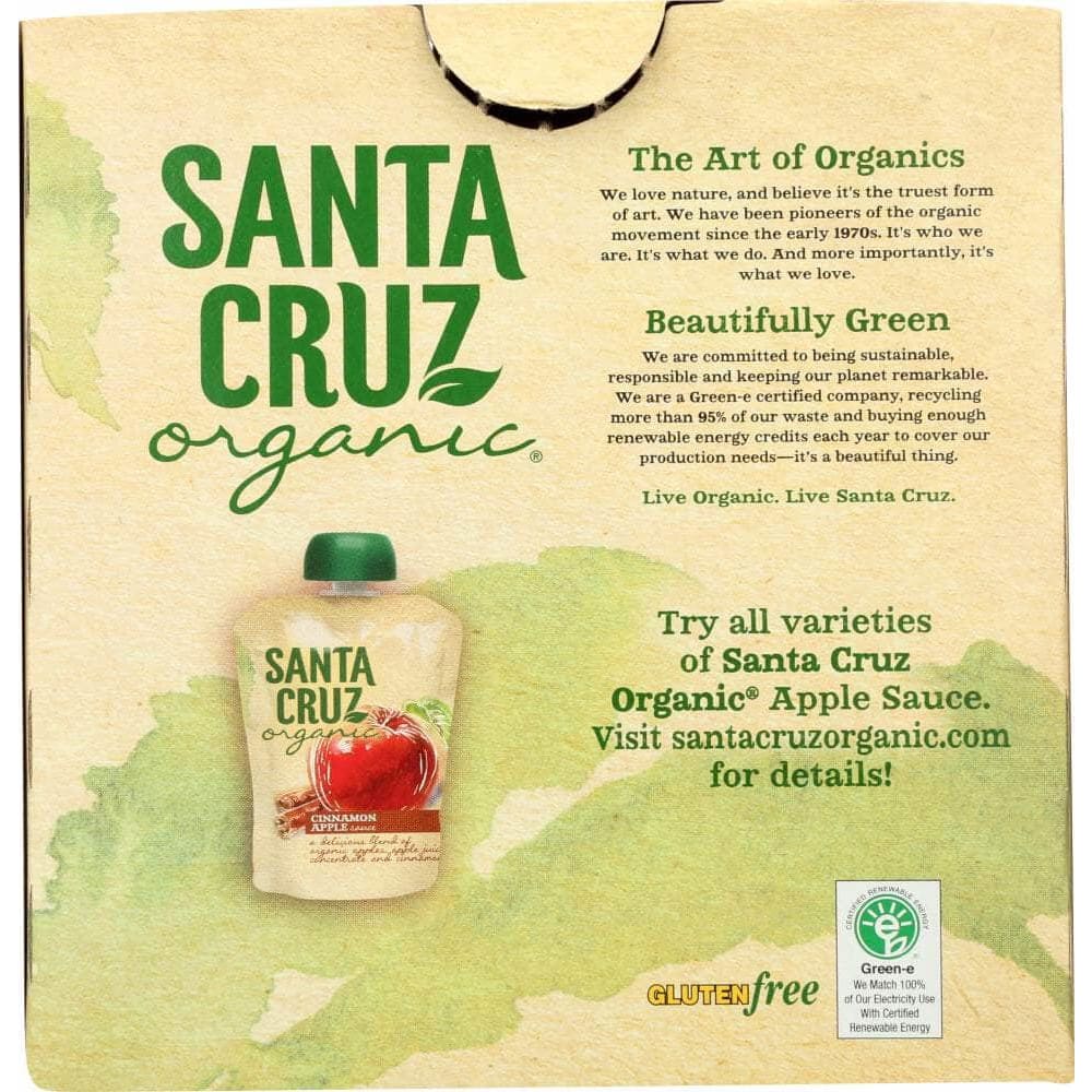 Santa Cruz Organic Santa Cruz Organic Cinnamon Apple Sauce 4x3.2oz Pouches, 12.8 oz