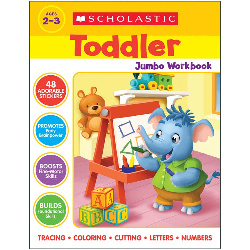 Scholastic Toddler Jumbo Workbook (Pack of 6) - Skill Builders - Scholastic Teaching Resources