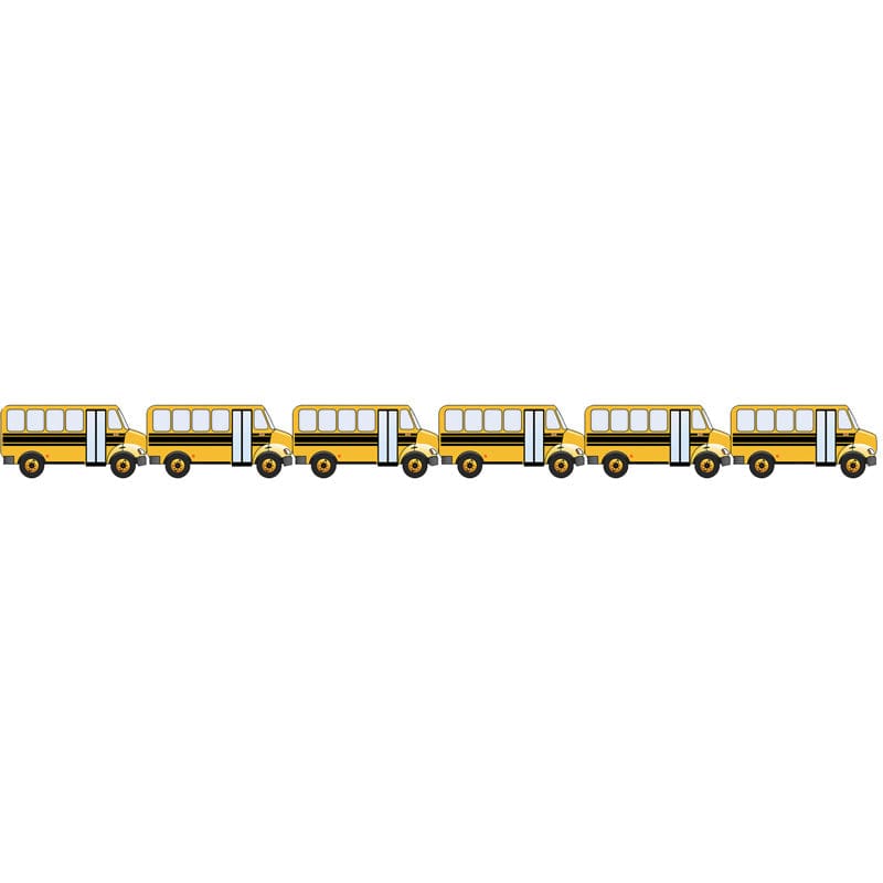 School Bus Die Cut Border (Pack of 8) - Border/Trimmer - Hygloss Products Inc.