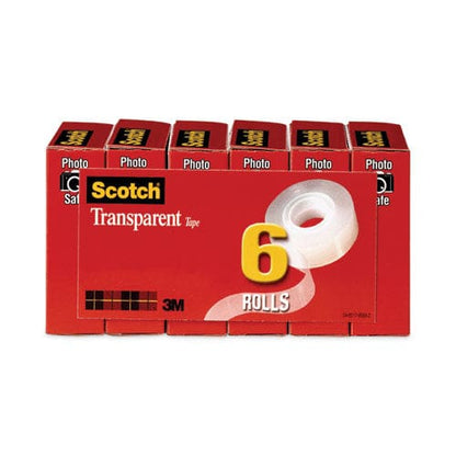 Scotch Transparent Tape 1 Core 0.75 X 36 Yds Transparent 6/pack - School Supplies - Scotch®