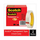 Scotch Transparent Tape 3 Core 0.75 X 72 Yds Transparent 2/pack - School Supplies - Scotch®