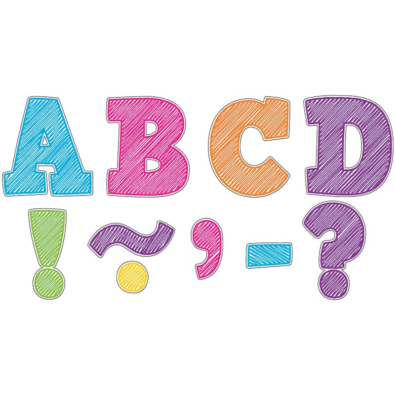 Scribble Bold Block 3 Magnetic Letters (Pack of 3) - Letters - Teacher Created Resources