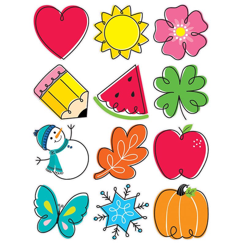 Seasonal Accents 10In Cut-Outs (Pack of 6) - Accents - Creative Teaching Press