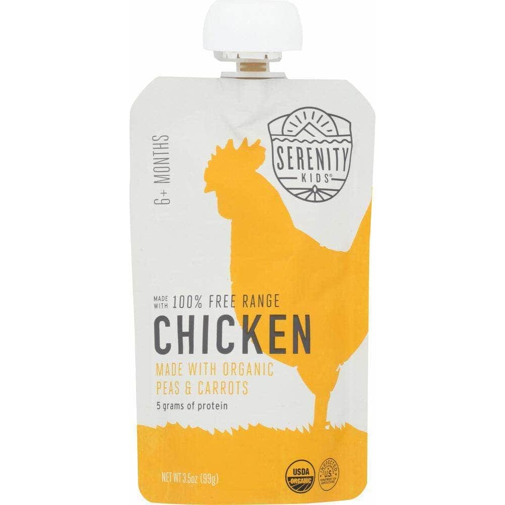 Serenity Kids Serenity Kids Chicken with Organic Peas & Carrots Baby Food, 3.5 oz