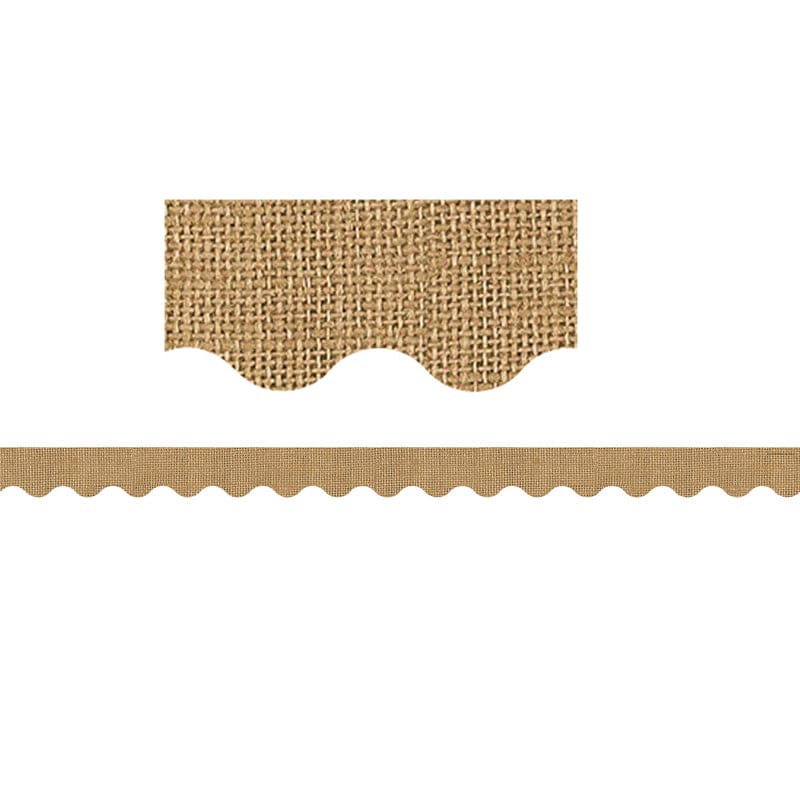 Shabby Chic Burlap Border Trim (Pack of 10) - Border/Trimmer - Teacher Created Resources