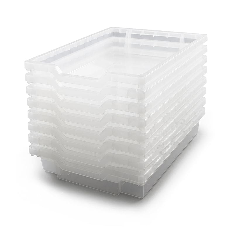 Shallow Tray F1 Translucent 8/Pk - Storage Containers - Gratnells LLC