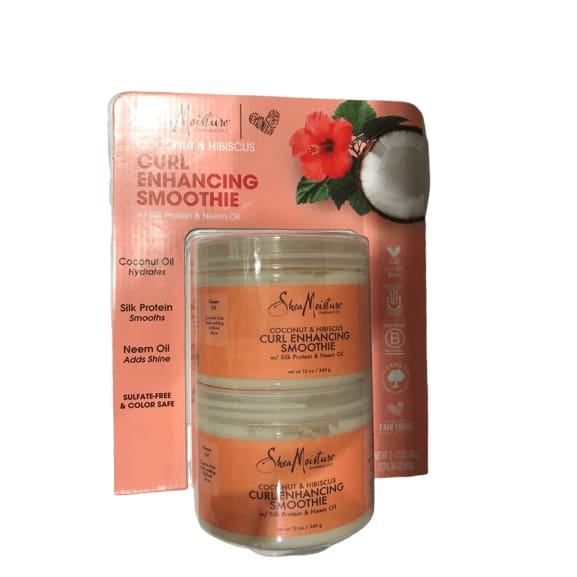 Shea Moisture Coconut Hibiscus Curl Enhancing Smoothie - 12 oz (Pack of 2) - ShelHealth.Com