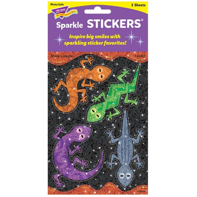 Shiny Lizards Large Sparkle Stickrs 8 Ct (Pack of 12) - Stickers - Trend Enterprises Inc.